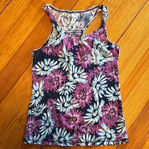 Girls purple floral top. Size large